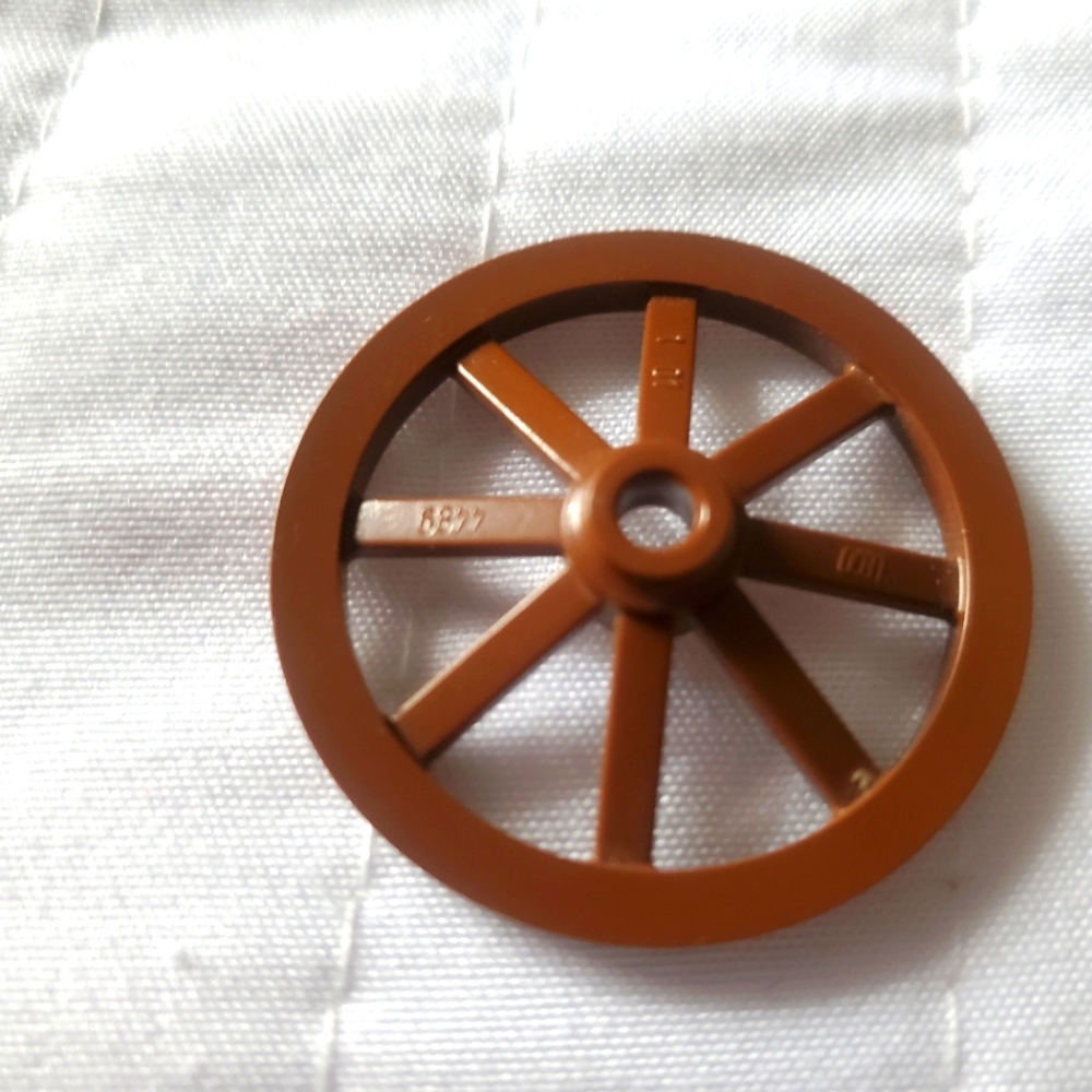 Lego Part #4489 Brown Western Wheel with 8 Spokes